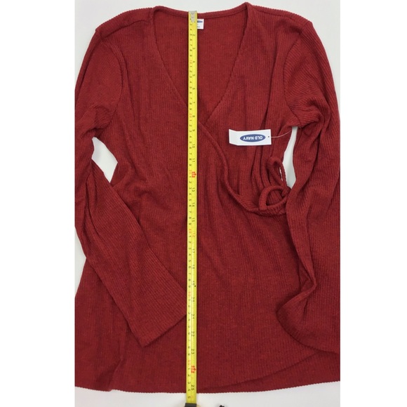 Old Navy Women’s Wrap-Front Red Top Small - Picture 5 of 8